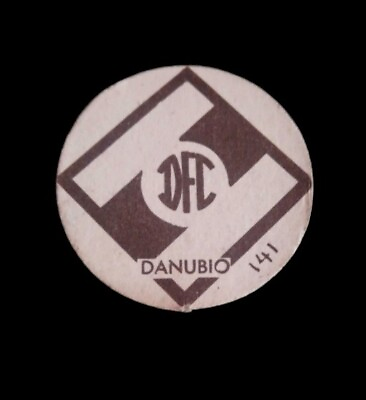 #ad collectible round card Badge Danubio F.C. 1963 $10.00