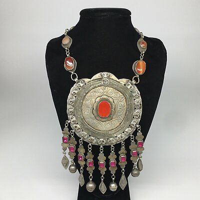 #ad 222.7g 30quot;Turkmen Necklace Pendant Vintage Gold Gild Boho Statement BohoTN481 $150.00