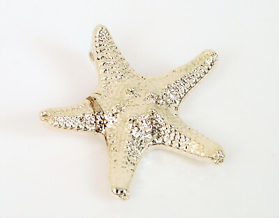 #ad BEAUTIFUL STERLING SILVER DIPPED REAL STARFISH STAR FISH BEACH THEME PENDANT $75.00