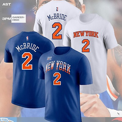 #ad HOT Miles Mcbride #2 New York Knicks Name amp; Number T Shirt For Fans $26.45