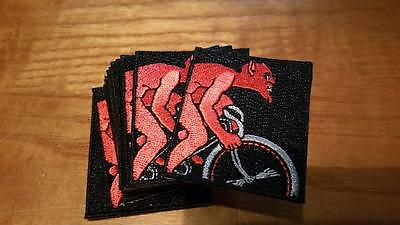 #ad Vintage design Fedia classic bicycle cycling Red Devil ONE embroidered patch $6.00