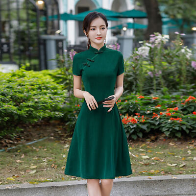 #ad Asian Style Traditional Women Modern Cheongsam Dress Classical Sexy Vintage Club $19.99