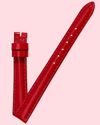 #ad Ecclissi 2070 Red Leather Ladies Strap 12mm x 10mm $40.00