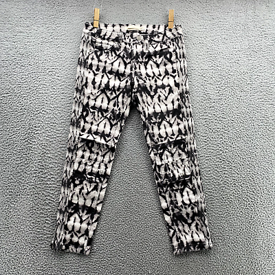 #ad Isabel Marant Pants Adult Size 8 Funky Geometric Tye dye Print Denim Jeans Women $30.11