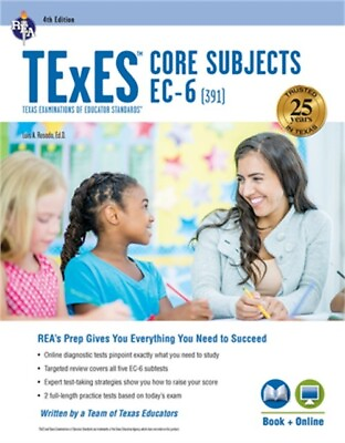#ad TExES Core Subjects Ec 6 391 Book Online Paperback or Softback $29.33
