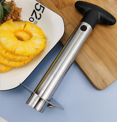 #ad Hot Stainless Steel Fruit Pineapple Corer Slicer Cutter Peeler Kitchen Easy Tool $6.48