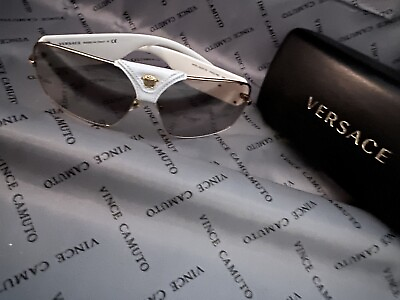 #ad Versace White Sunglasses $125.00