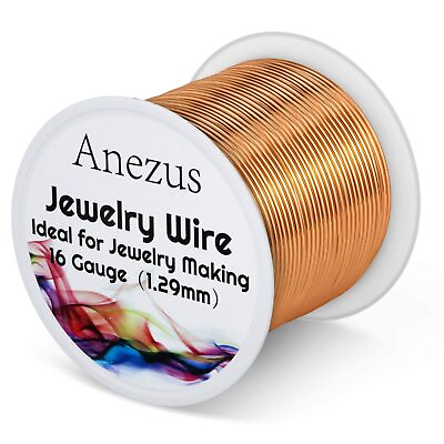 #ad 16 Gauge Jewelry Wire Craft Wire Tarnish Resistant Copper Wire for Jewelry M... $20.50