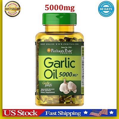 #ad Pure Garlic Pills 5000MG Most Powerful Antibiotic Heal All Infection 250 Count $10.79