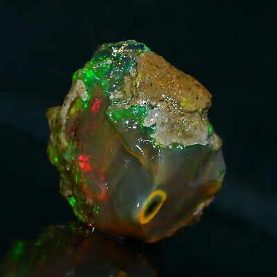 #ad Multi Fire Opal Rough 102.50 Carat Natural Ethiopian Opal Raw Welo Opal Gemstone $103.20