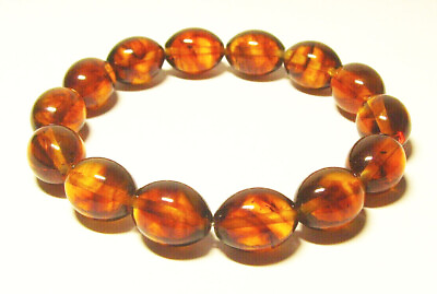 #ad Amber bracelet Natural Baltic Amber bead bracelet Genuine Amber Jewelry pressed $45.00