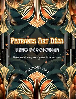 #ad Patrones Art Dco Libro de colorear Diseos nicos inspirados en el glamour de los $66.74
