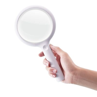 #ad Rechargeable Magnifying Glass with 20 LED Light 30X Handheld Large Magnifyin... $28.81