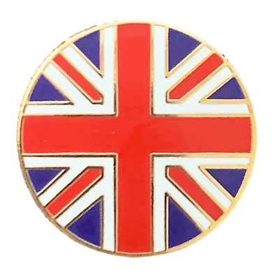 #ad Union Jack Round Quality Enamel Lapel Pin Badge T925 GBP 6.99
