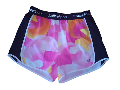 #ad Justice Sport Girls Classic Running Shorts Pink Size L 12 14 $8.99