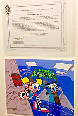#ad #ad Hanna Barbera Cel Dexter#x27;s Laboratory Rare Number 1 Signed Genndy Tartakovsky $2236.50