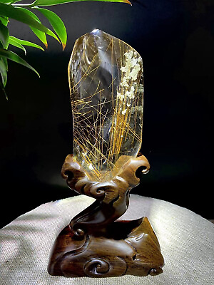 #ad TOP Natural golden rutilated quartz Quartz Mineral Specimen Reiki Gem Decor S $2688.00