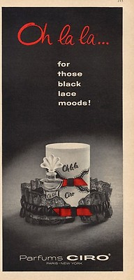 #ad 1964 CIRO quot;Oh La Laquot; Perfume Vintage Bottle PRINT AD $9.99