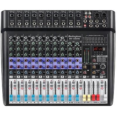 #ad Berlingtone BR 124MX Professional 12 Channel Bluetooth Studio Audio Mixer $219.00