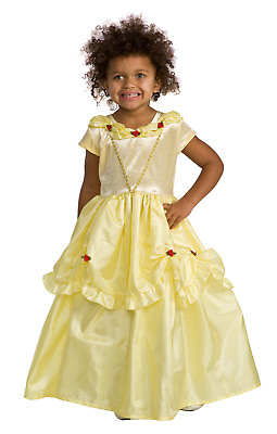 #ad yellow Beauty Beast Belle princess girls costume S 2T 4 $27.95