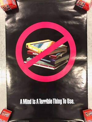 #ad 1990 POSTER * A MIND IS A TERRIBLE THING TO USE* COMEDY 23X35 PB1 $9.99