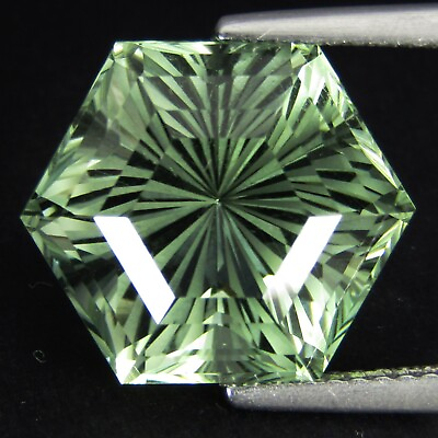#ad 9.26Cts Striking Natural Green Amethyst Prasiolite Stylish Hexagon Cut Gemstone $49.99