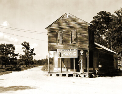 #ad 1935 36 Store amp; Post Office Sprott AL Old Photo 8.5quot; x 11quot; Reprint $14.84