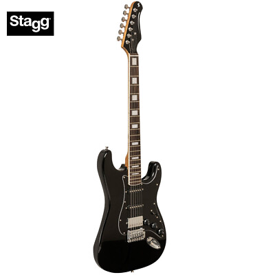 #ad Stagg Vintage Series S 60 Solid Alder Body Electric Guitar Black SES 60 BLK $199.99