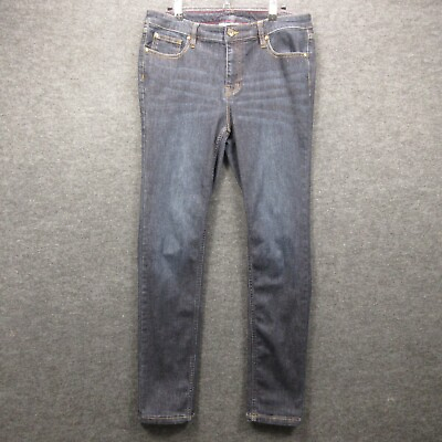 #ad Matilda Jane Jeans Womens 12 Regular Blue Dark Wash Pockets Stretch Straight $29.99