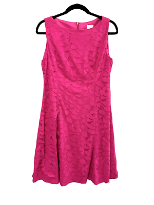 #ad Women#x27;s Chicos Pink Lined Shift Lightweight Sleeveless Dress Size XL $11.20