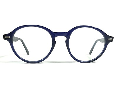 #ad Morgenthal Frederics 845 TRACY Eyeglasses Frames Blue Round Full Rim 47 20 140 $99.99