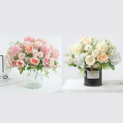 #ad Silk Peony Artificial Fake Flowers Bunch Bouquet Home Wedding Party Garden Decor $8.36