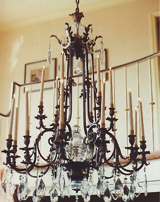 #ad Rare Early 19th Century circa 1800 Antique Austrian Chandelier W French Prisms $7500.00