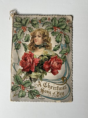 #ad Victorian Gift Book A Christmas Song Of Joy Illustrated $22.00
