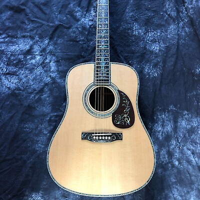#ad Acoustic Guitar Solid Spruce 41quot; Rosewood Body Abalone Inlays Ebony Fingerboard $485.00