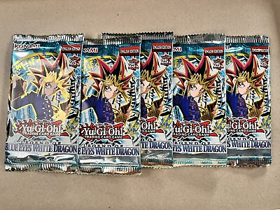 #ad Konami YuGiOh Legend of Blue Eyes White Dragon Booster Pack Unlimited Edition $5.50