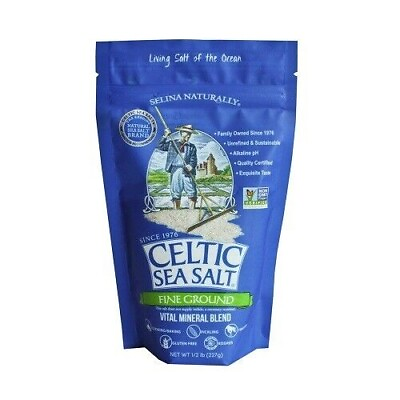 #ad Celtic Sea Salt Fine ground 8oz 1 2 lb Resealable Bag $14.04