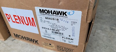 #ad Mohawk CAT6 Plenum Blue 1000#x27; M58281B 6P4P24 BL P MOH APOE CAT 6 $190.00
