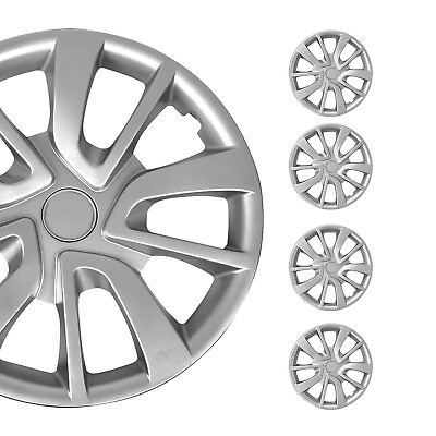 #ad 15 Inch Wheel Covers Hubcaps for Saturn Silver Gray $64.99