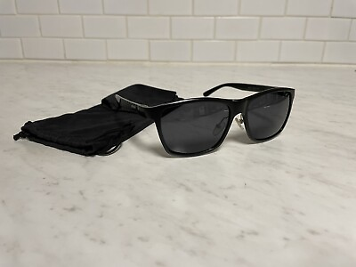 Men’s Sunglasses Classic Black Shades UV Tint w Travel Pouch $6.00
