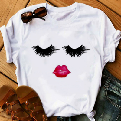 #ad Lip print ladies T shirt $27.64