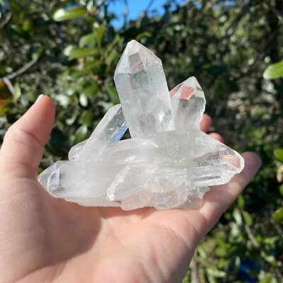 #ad 80 100g Clear Quartz Crystal Healing Cluster Natural Mineral Rocks Specimen Gift $14.80