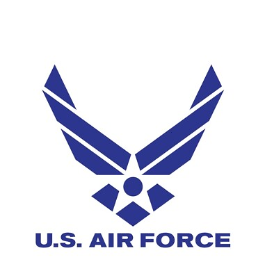 #ad US AIR FORCE #2 USAF Decal Sticker Military Jet Plane Wing Wings Car Truck SUV $3.99