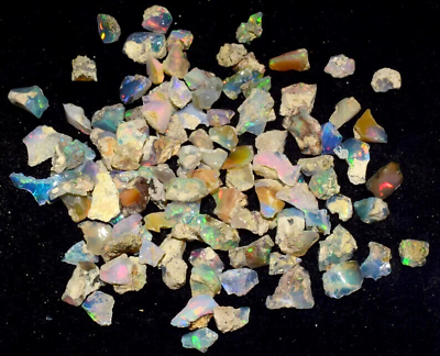 #ad 50 Carats Dry Large Size Grade Ethiopian Welo Opal Raw Cut Grade Opal Rough Lot $13.99