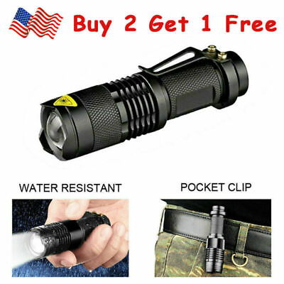 #ad LED Tactical Flashlight Military Grade Torch Small Super Bright Handheld Light $5.99