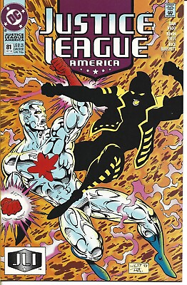 #ad JUSTICE LEAGUE AMERICA #81 DC COMICS 1993 BAGGED AND BOARDED $6.39
