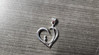 #ad Heart With Fishing Hook necklace charm for women $3.99
