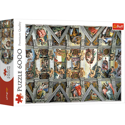 #ad Trefl Red 6000 Piece Puzzle Sistine Chapel ceiling Bridgeman $49.99