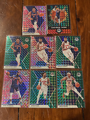 #ad Andre Drummond 2019 20 Mosaic Pink 7 Card Pistons Prizm Lot D Rose amp; More $7.99