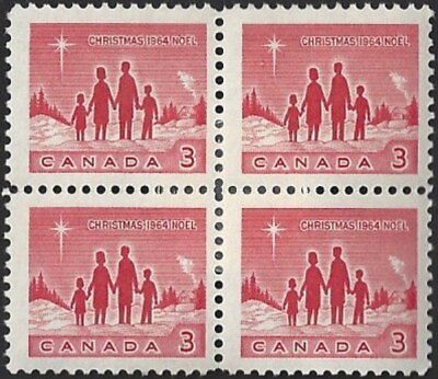 #ad Canada # 434 Block Star of Bethlehem Brand New 1964 Original Pristine Gum C $2.49